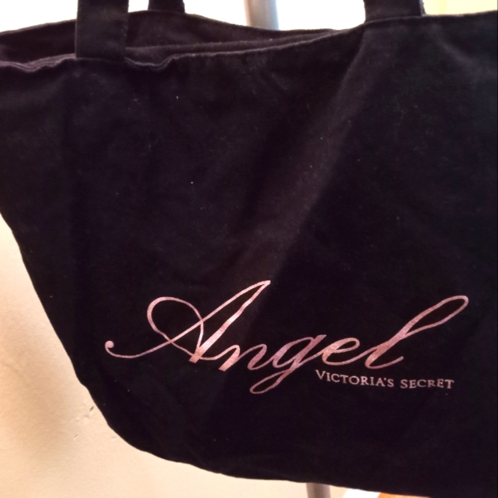 Black Victoria's Secret Angel tote bag
